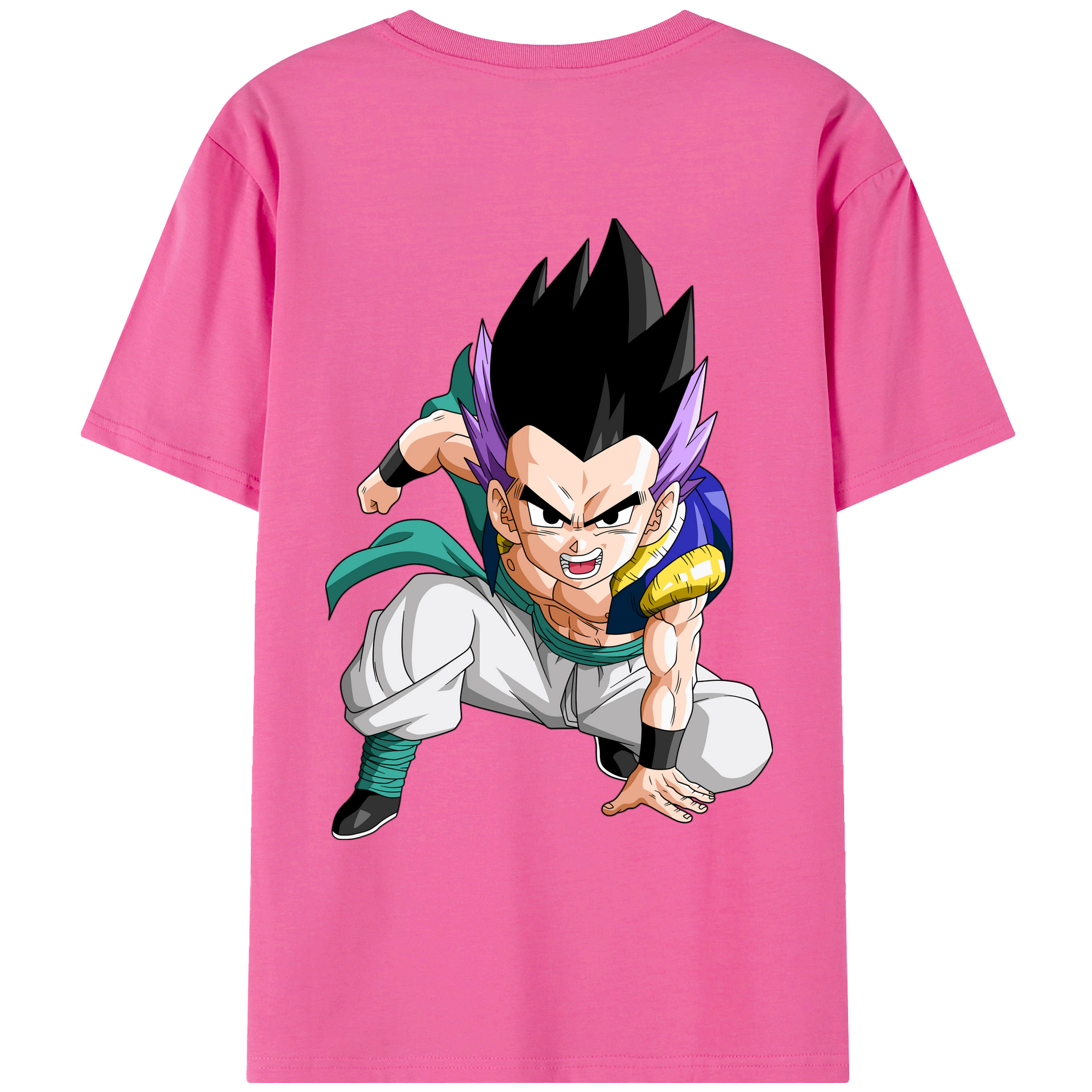 （画像用） ドラゴンボール 孫 悟飯（そんごはん）DRAGON BALL Son Gohan レディース半袖Tシャツ(バックプリント)